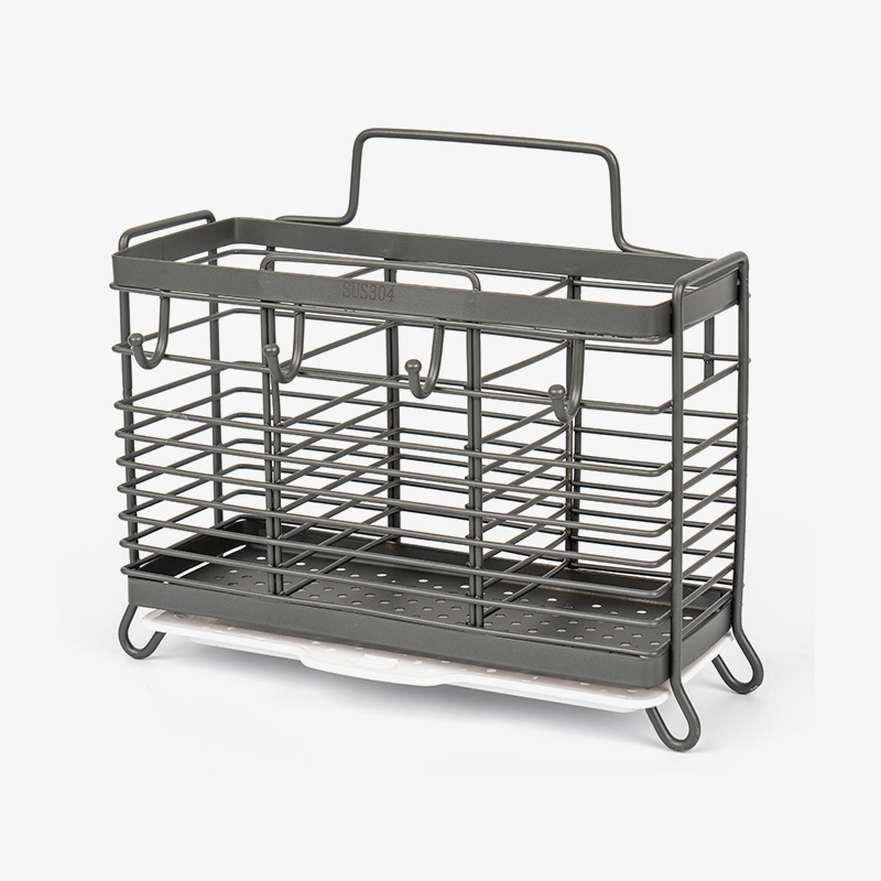 III-Compartment Dish Siccatio Rack cum vasis Holder