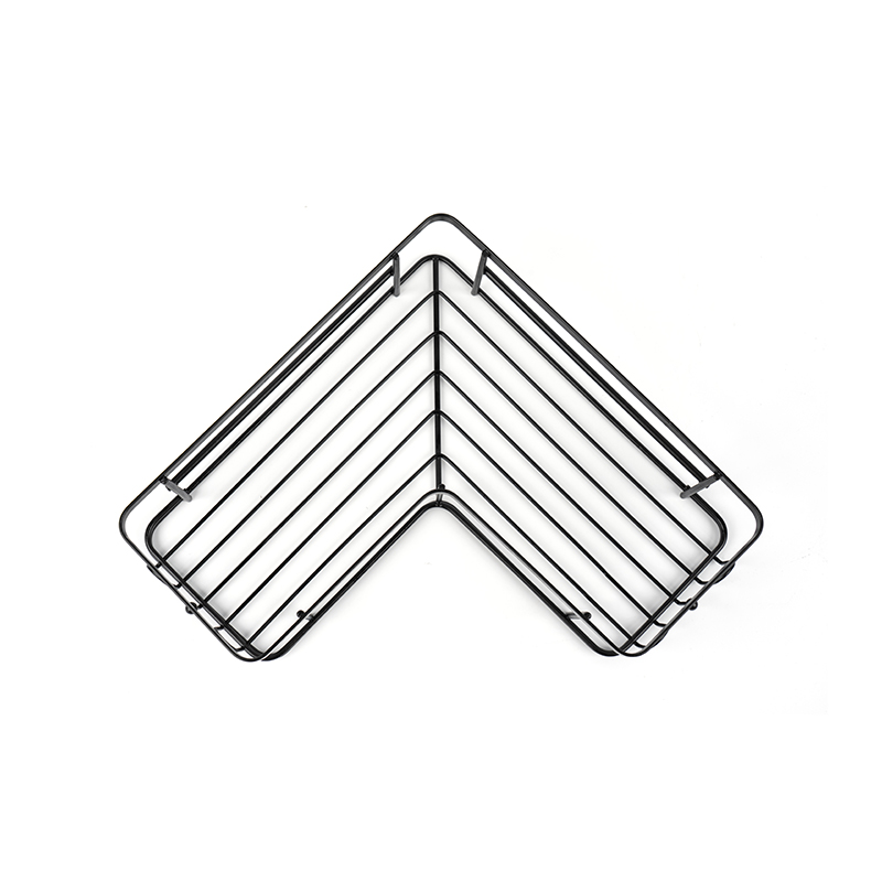 Black Corner Shower Caddy Wall Mounted Stainless Steel