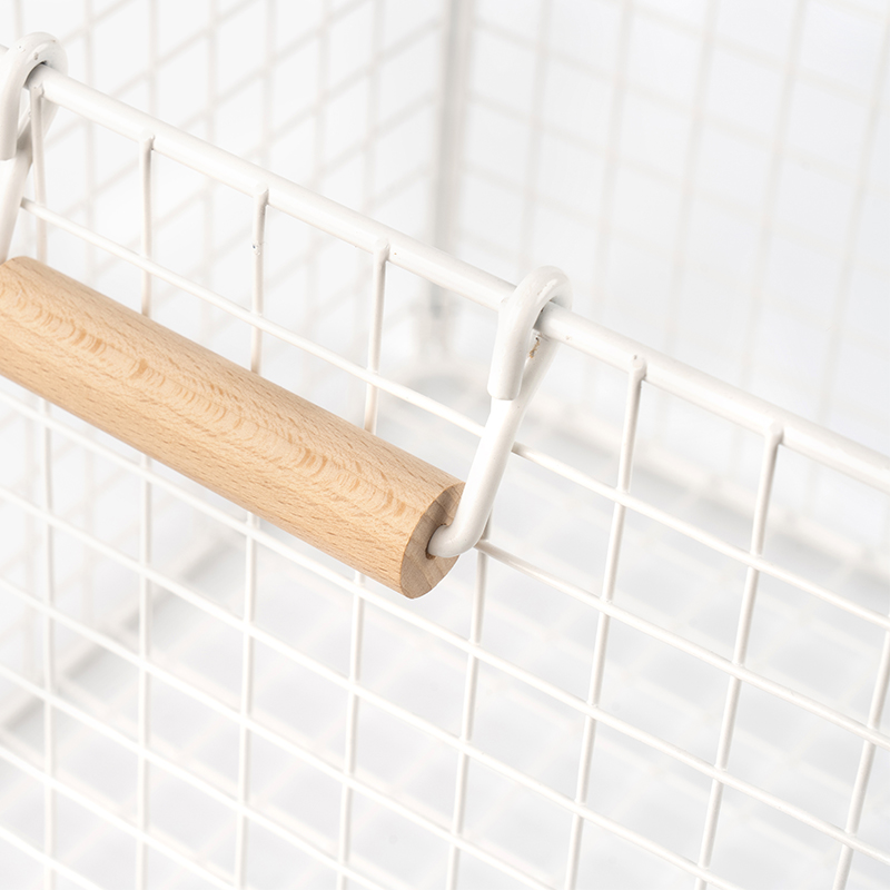 Wire at Baskets cum ligneis ansis ad Pantry