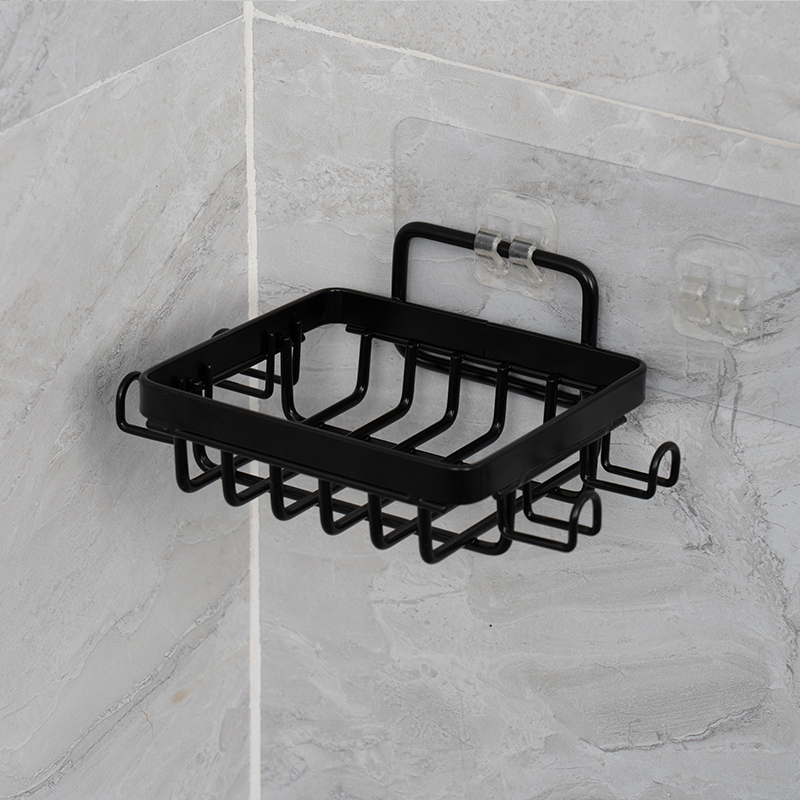 Rustproof Wall-elevatae Soap Holder ad imbrem