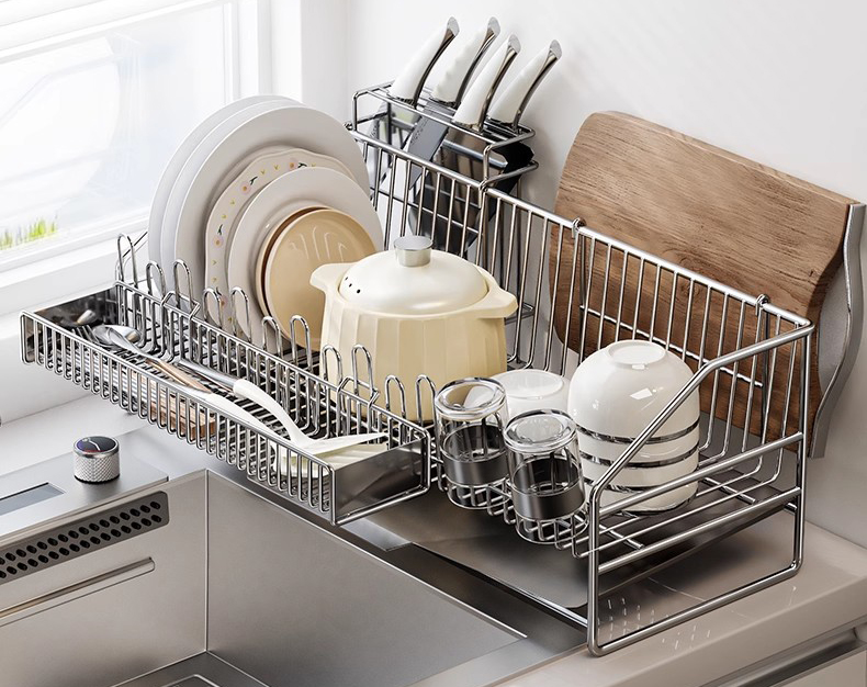 Estne CCCIV Steel Utensilia Holder specimen electionis parvae coquinae?